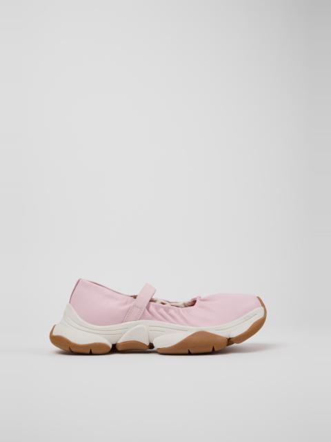 CAMPER Karst 2 Pink Leather Sneakers for Women.