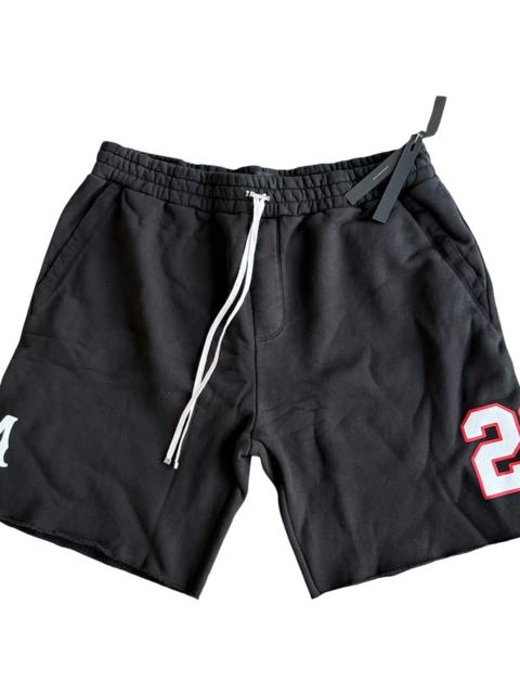 AMIRI 22 Football Logo Shorts "Black & White" PF23MJP008 001