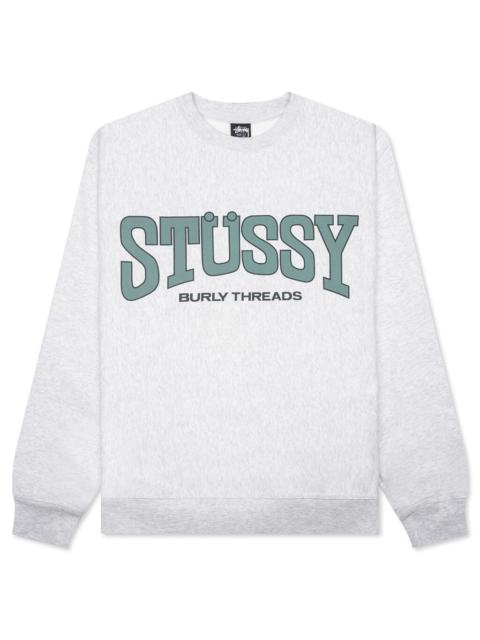 BURLY THREADS CREW - ASH HEATHER