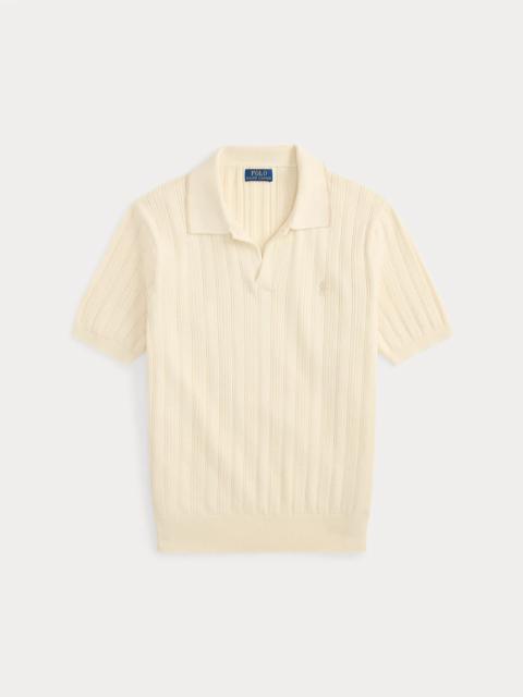 Polo Ralph Lauren Textured Cotton Polo-Collar Sweater
