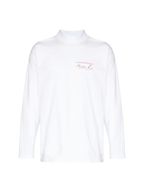 Martine Rose logo-print long-sleeve T-shirt