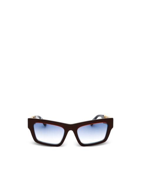 Moschino rectangle full-rim sunglasses