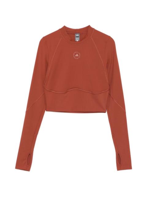 adidas crew-neck long-sleeve top