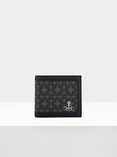 Vivienne Westwood RE-JACQUARD ORBORAMA MAN WALLET WITH COIN POCKET