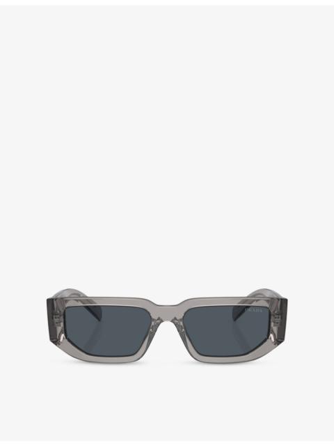 Prada PR 09ZS Rectangle-Frame Acetate Sunglasses
