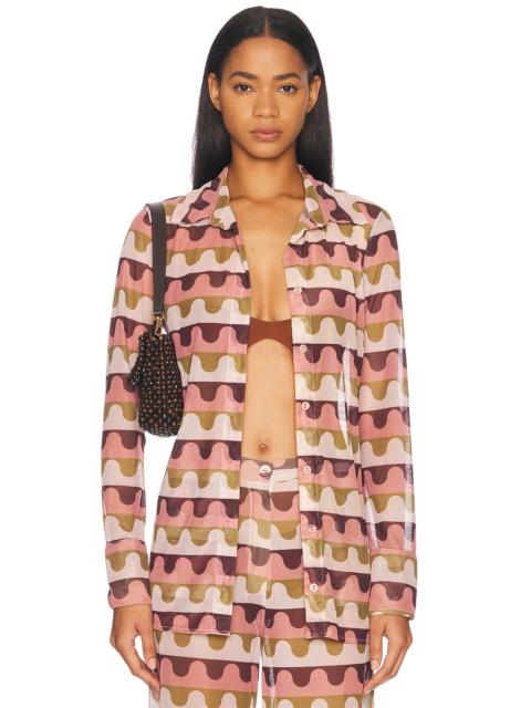 ADRIANA DEGREAS Giardino Long Sleeve Top