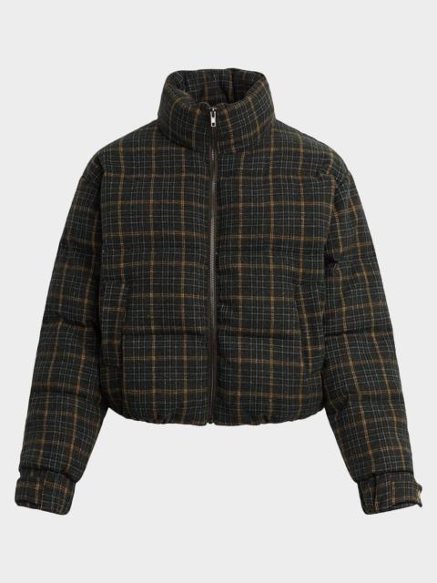 Joe's Jeans The Bruna Brushed Plaid Puffer Jacket