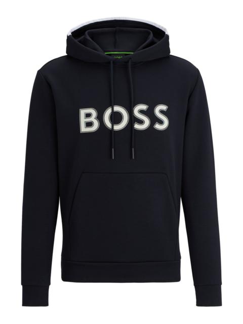 BOSS HOODIE WITH LOGO PRINT