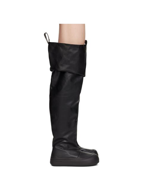 YUME YUME Black Thigh High Fisherman Boots