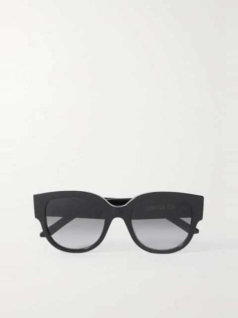 Wildior BU round-frame embossed acetate sunglasses