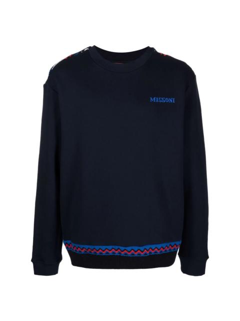 Missoni zig-zag detail logo sweatshirt