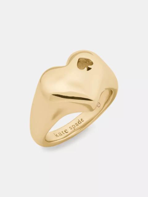 kate spade Heart And Spade Signet Ring