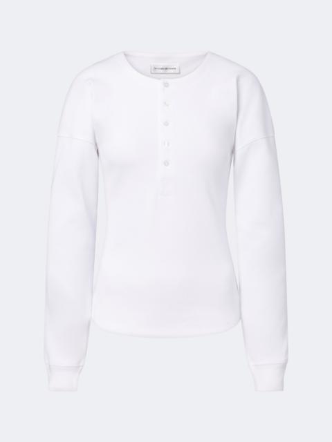 Victoria Beckham Hazel ribbed-knit cotton top