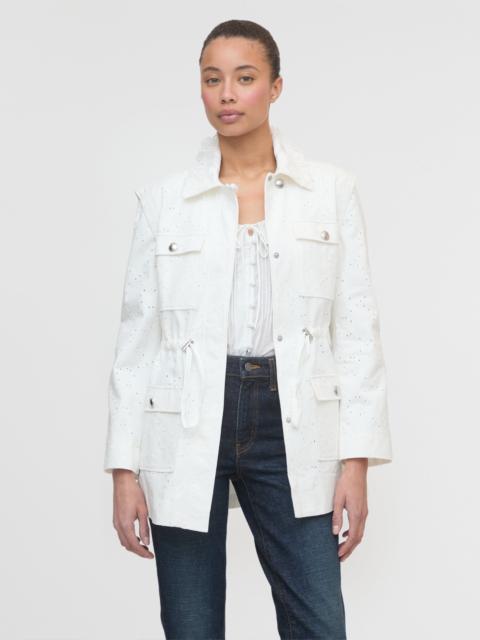 Hill House Home The Gillian Jacket - Ivory Eyelet
