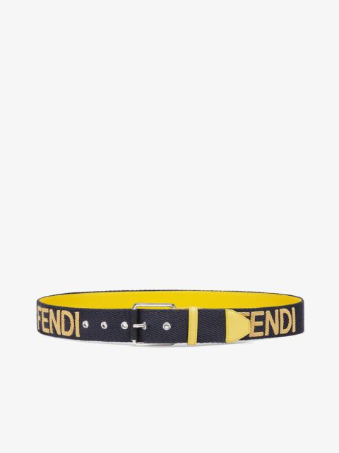 FENDI Gray fabric belt