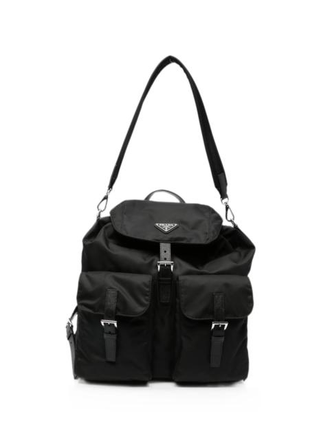 Prada Prada Re-Nylon Logo-plaque Backpack