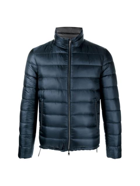 reversible zip-up padded jacket