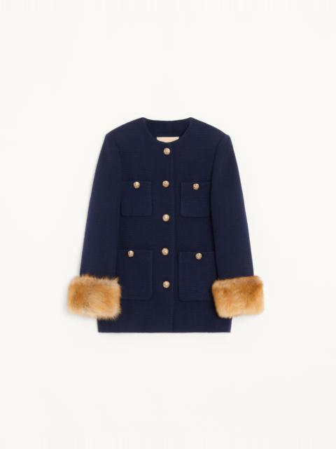 Valentino CABAN IN PLAIN WOOL TWEED