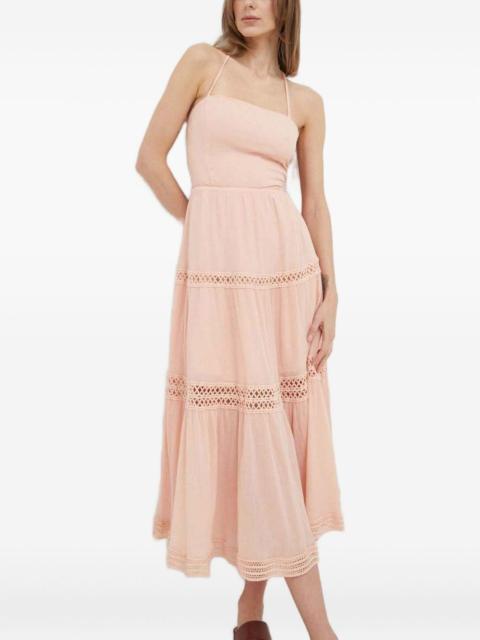 GUESS USA lace-trim tie dress