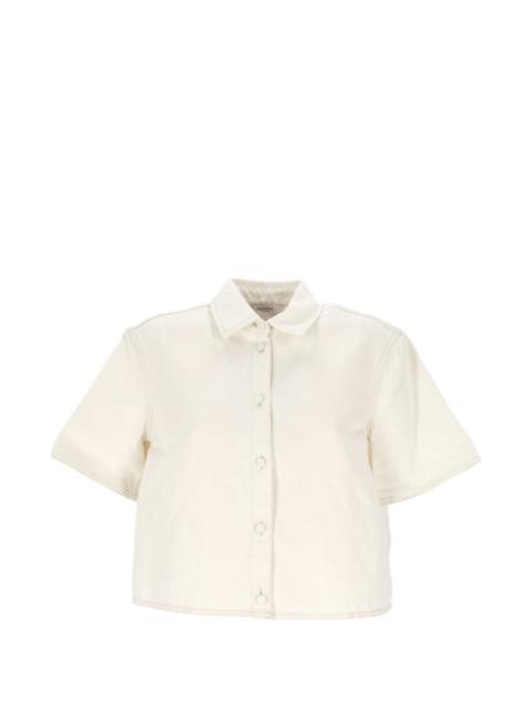 AGNONA button-fastening cropped shirt