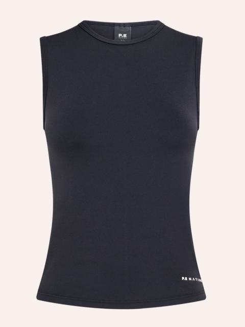 P.E NATION SIGNATURE MUSCLE TANK IN BLACK