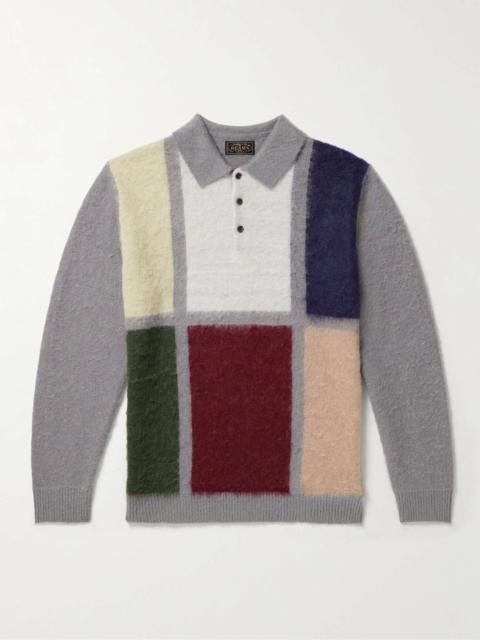 BEAMS PLUS Colour-Block Intarsia-Knit Sweater