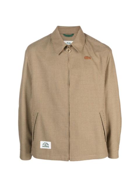 x le FLEUR check-pattern jacket