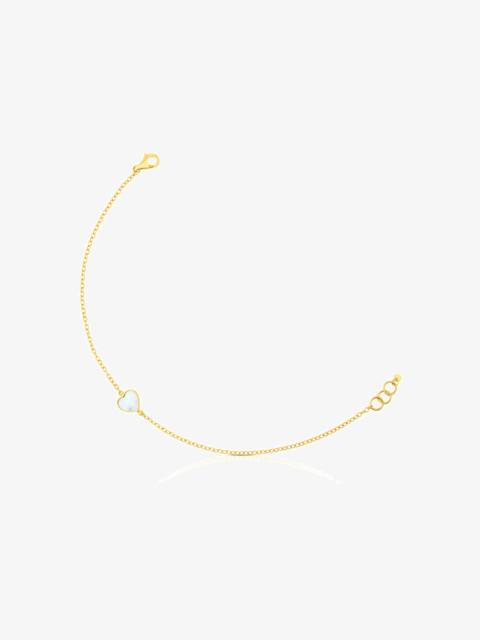TOUS 18K solid gold and Mother-of-pearl XXS heart Bracelet