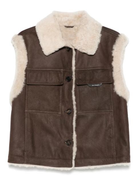 Brunello Cucinelli Shearling-collar Gilet