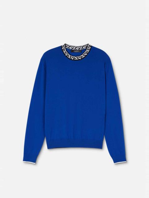 VERSACE Greca Wool Sweater