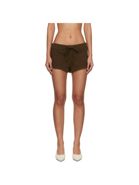 entire studios Brown Lightweight Micro Shorts