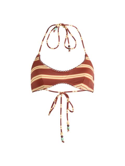 DAMSON MADDER. Damson Madder Trudi Reversible Bikini Top