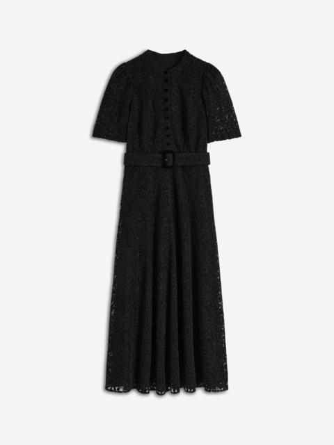 BODEN Kate Puff Sleeve Lace Dress-Black
