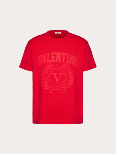 MAISON VALENTINO EMBROIDERED COTTON T-SHIRT