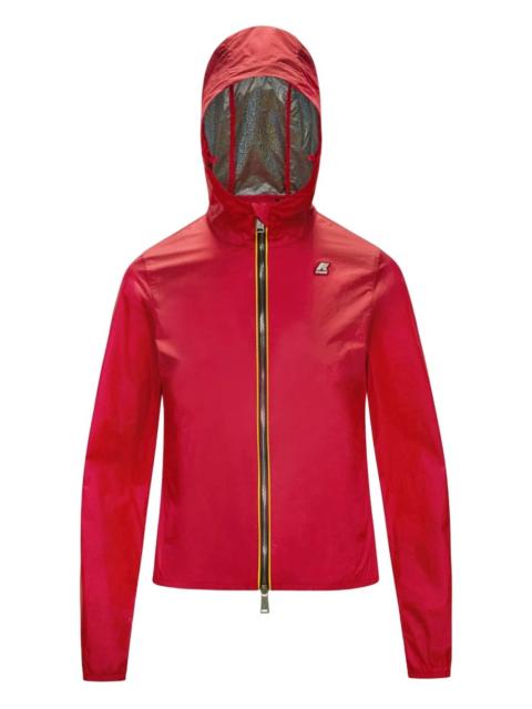 K-WAY hooded zip-front jacket