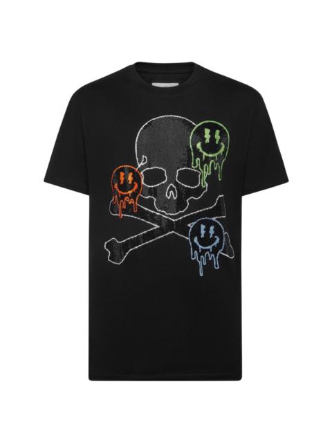 skull-print cotton T-shirt