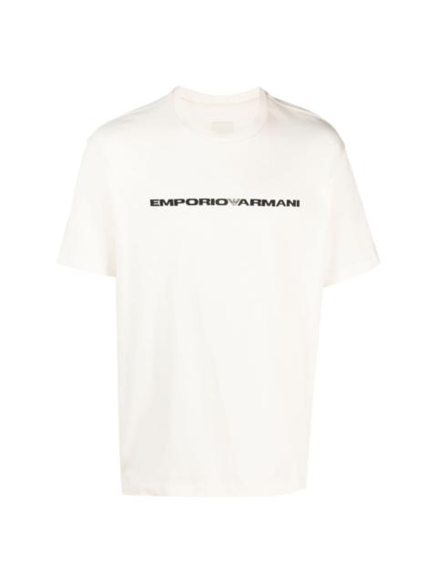 EMPORIO ARMANI logo-print cotton T-shirt