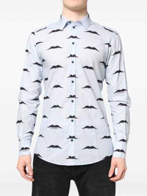 Dolce & Gabbana Martini moustache-print shirt
