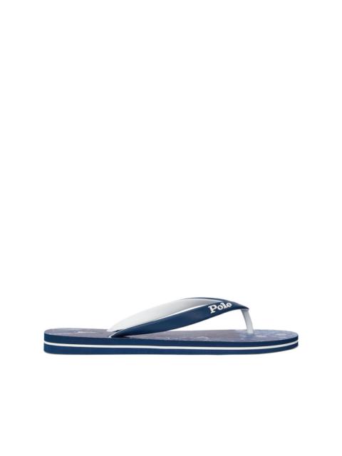 Polo Ralph Lauren logo-embossed flip-flops