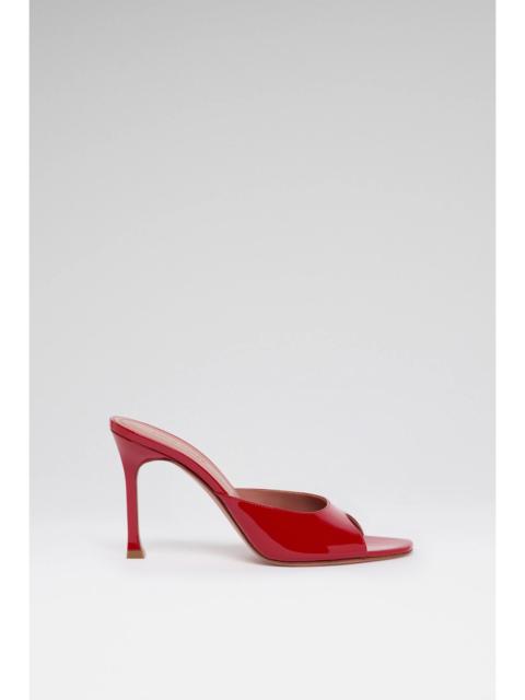 Amina Muaddi ALEXA SLIPPER 95 WINTER RED PATENT