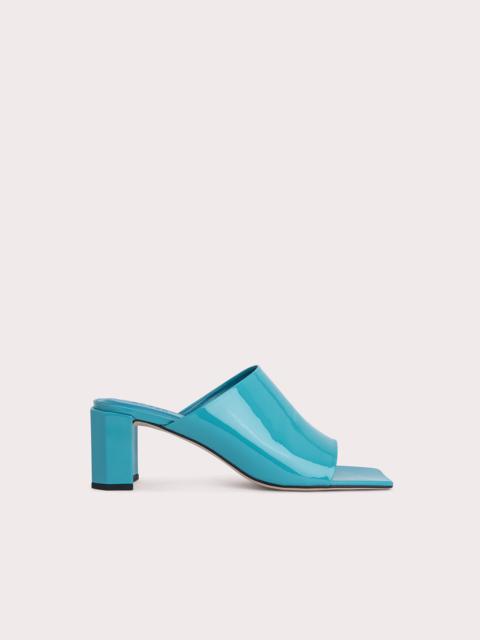 BY FAR Katya Aquamarine Patent Leather