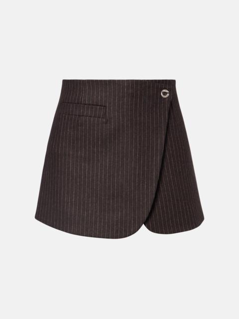 COPERNI Pinstripe wrap skirt