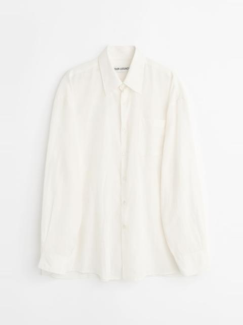 Borrowed Shirt Cloud White Silcot Weave