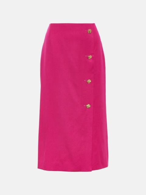 NINA RICCI Wool midi pencil skirt