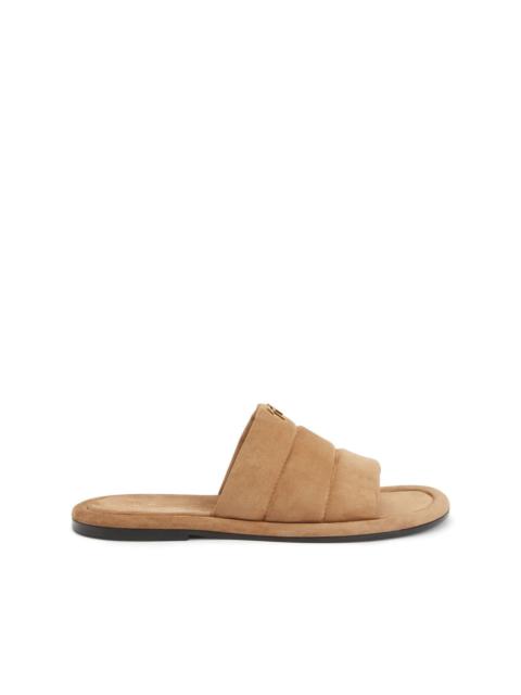 Giuseppe Zanotti Harmande quilted suede slides