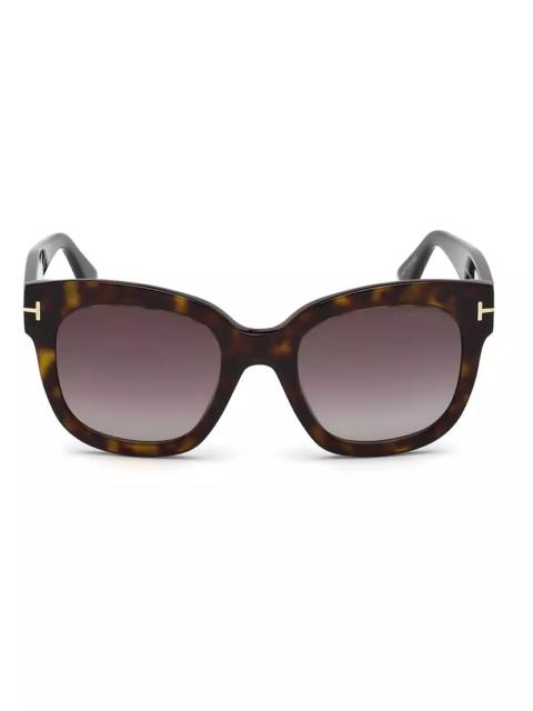 TOM FORD Beatrix 55MM Square Sunglasses