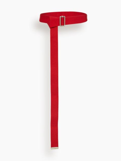 Plan C Belt in Vermilion Red