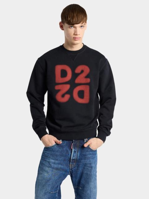 DSQUARED2 D2 UPSIDE DOWN COOL FIT CREWNECK