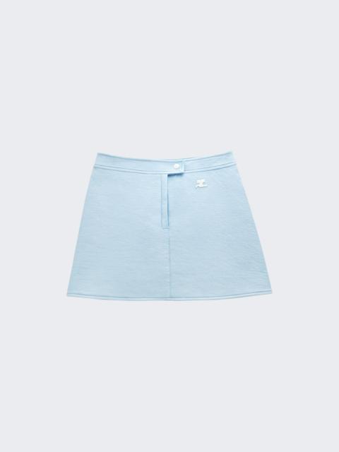 courrèges Vinyl Mini Skirt Pastel Light Blue