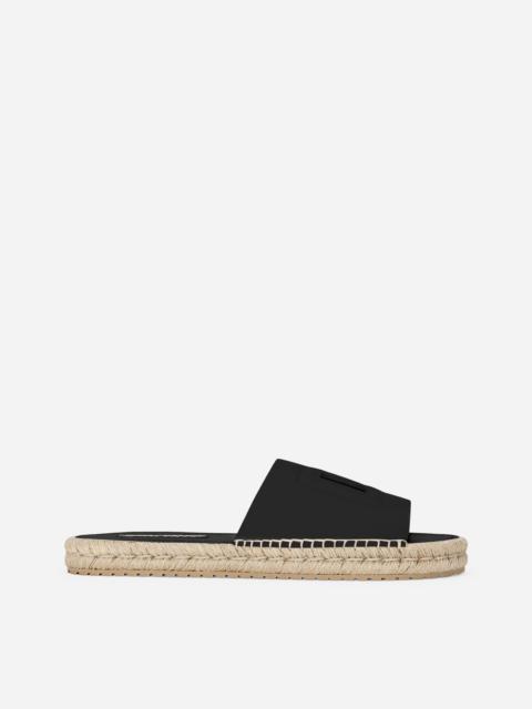 Dolce & Gabbana Calfskin espadrille sliders